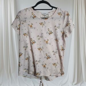 Love J Women's Floral Print Top - Cream